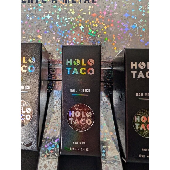 Halo Taco Frosted Nails 2020 Limited Collection Box Set New With Box 5 Colors - Picture 5 of 10